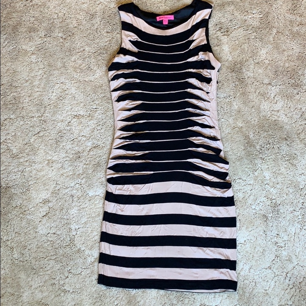 Betsey Johnson Body-con Striped Dress Size 89?0